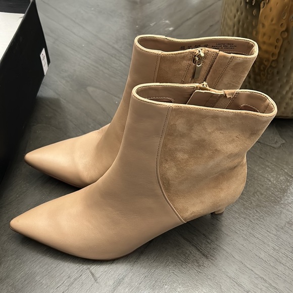 27 EDIT NATURALIZER   Florentine Bootie In Bamboo Tan Leather - Picture 6 of 10